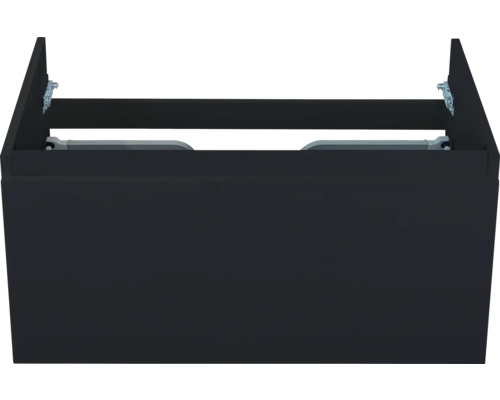 Waschtischunterschrank Sanox Frozen BxHxT 80 x 40 x 45 cm Frontfarbe schwarz matt