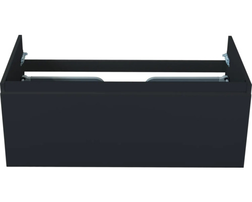 Waschtischunterschrank Sanox Frozen BxHxT 100 x 40 x 45 cm Frontfarbe schwarz matt Waschtischunterschrank für Badezimmer