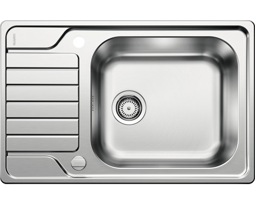 Spüle Blanco DINAS XL 6 S Compact 780 x 500 mm edelstahl bürstfinish 525120 Spüle aus Edelstahl mit Abtropffläche