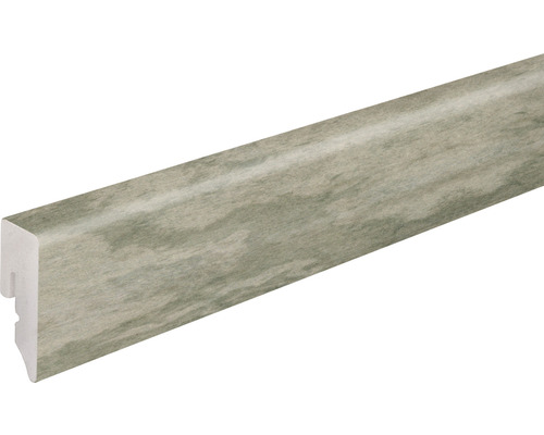 SKANDOR Sockelleiste PVC KU048L Nimbus beige 2400 x 38,5 x 15 mm Fußleiste mit Holzoptik