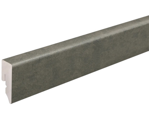 SKANDOR Sockelleiste PVC KU048L Raw Steel hochglanz 15x38,5x2400 mm SKANDOR Sockelleiste PVC KU048L Raw Steel hochglanz 15x38,5x2400 mm
