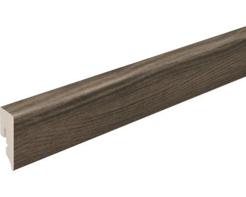 SKANDOR Sockelleiste PVC KU048L Semi Wild FOEI34F 15 x 38,5 x 2400 mm Sockelleiste mit Holzstruktur