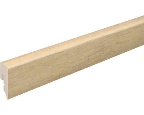 SKANDOR Sockelleiste PVC KU048L Semi Wild 03 2400 x 38,5 x 15 mm Sockelleiste mit Holzstruktur