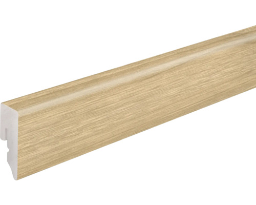 Sockelleiste PVC KU048L Walnuss 2400 x 38,5 x 15 mm Sockelleiste aus Holz mit Clip-Befestigungssystem