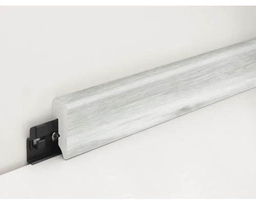 Sockelleiste aus Holz mit Montageclip