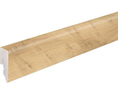Sockelleiste PVC KU048L Eiche Pure natur Musterung 2400 x 38,5 x 15 mm Fußleiste mit Holzdekor