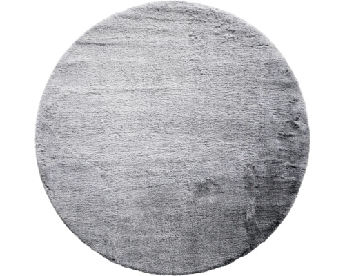 Teppich Romance grau-meliert silver-grey rund Ø 80 cm