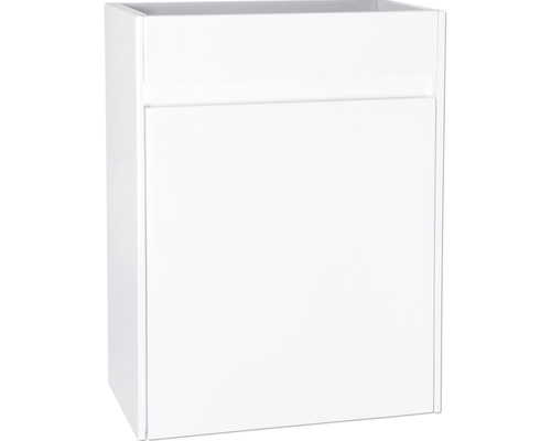 Waschtischunterschrank Differnz HURA L BxHxT 39,5 x 52 cm x 21,5 cm Frontfarbe weiß Waschbeckenunterschrank für Badezimmer