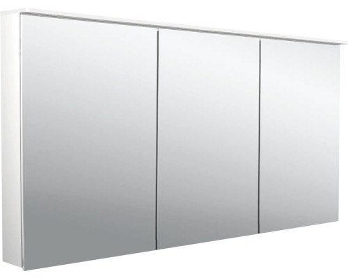 Spiegelschrank Emco Flat 2 140 x 11,3 x 71,1 cm alufarben 3-türig LED IP 20