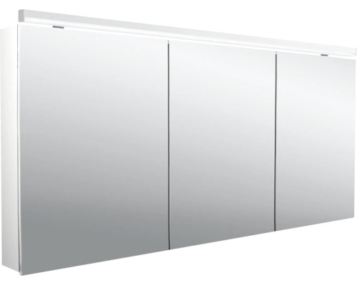 Spiegelschrank Emco Flat 2 160 x 11,3 x 72,9 cm alufarben 3-türig LED IP 20