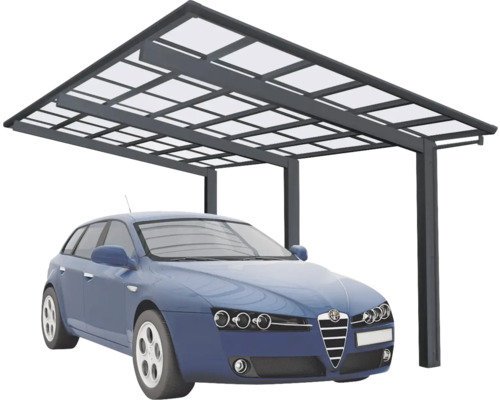 Einzelcarport Ximax Linea Typ 110 Aluminium eloxiert Sonderbreite XS 243,1 x 495,4 cm schwarz