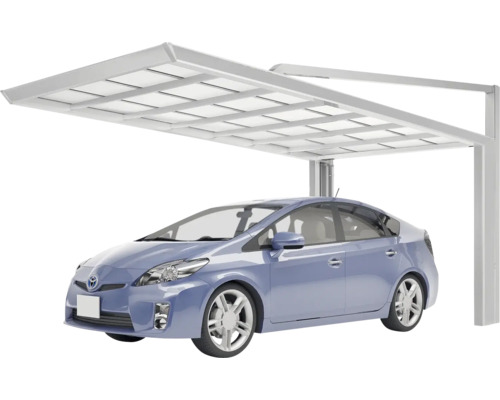 Auto unter einem Carport