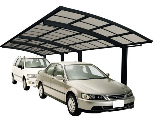 Doppelcarport Ximax Portoforte Typ 60 Tandem Aluminium eloxiert 270,4 x 982,6 cm schwarz