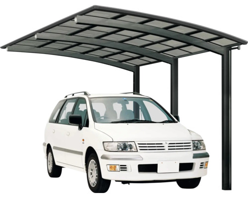 Einzelcarport Ximax Portoforte Typ 110 Aluminium eloxiert Sonderbreite XS 240,5 x 495,4 cm schwarz