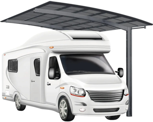 Einzelcarport XimaxPortoforte Caravan Typ 60 Aluminium eloxiert 270,4 x 495,4 cm schwarz