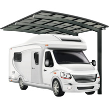 Carport für Wohnmobil mit transparentem Dach
