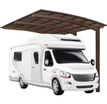 Wohnmobil unter einem Carport