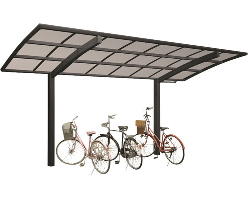 Einzelcarport Ximax Portoforte Mini Typ 60 Aluminium eloxiert 201 x 253,8 cm schwarz