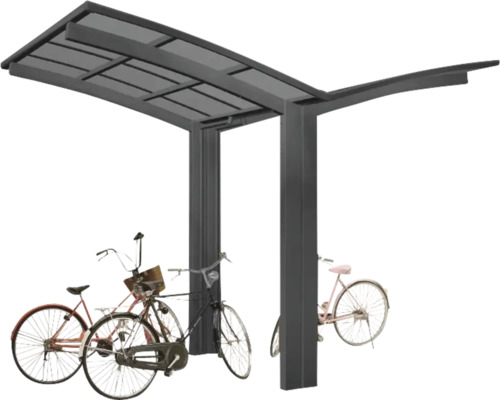 Doppelcarport Ximax Portoforte Mini Typ 60 Y-Ausführung Aluminium eloxiert 404 x 253,8 cm schwarz