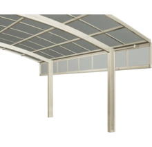 Carport mit Polycarbonatdach und Aluminiumrahmen