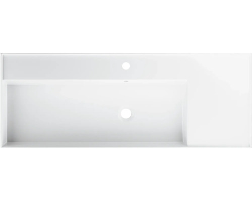 Waschtischplatte mit Hahnloch und Überlauf