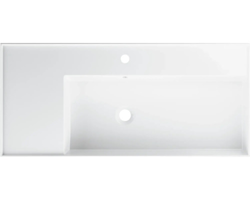 Waschtischplatte mit Becken und Hahnloch