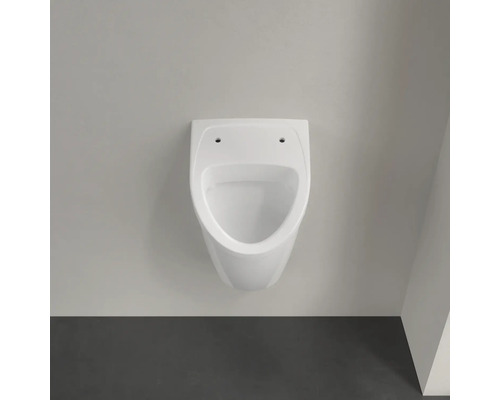 Weißes Urinalbecken zur Wandmontage