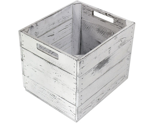 Holzkiste Kalo grau 32x37,5x32,5 cm Holzkiste Kalo grau 32x37,5x32,5 cm