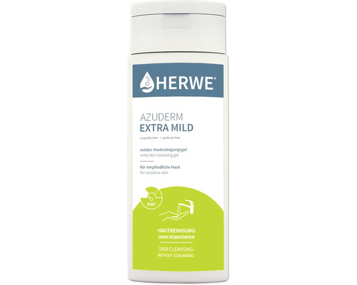 Hautreinigungsgel Herwe Azuderm extra mild parfümfrei 250 ml Herwe Azuderm Extra Mild Hautreinigungsgel für empfindliche Haut