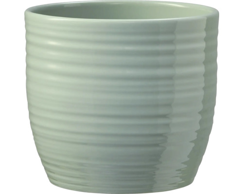 Übertopf Soendgen Bergamo Pure Keramik Ø 21 cm H 20 cm blau glänzen