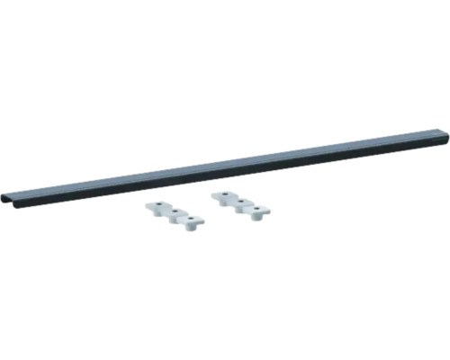 SWISSPOR Duschrinnenrost Linea Standard 1100 x 40 mm edelstahl matt Befestigungsschiene mit passenden Schrauben