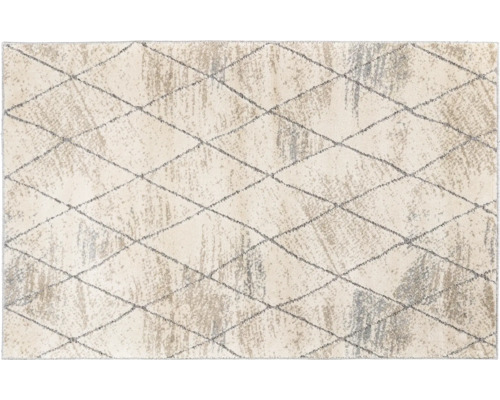 Outdoorteppich Solero Rauten creme/grau 160x230 cm
