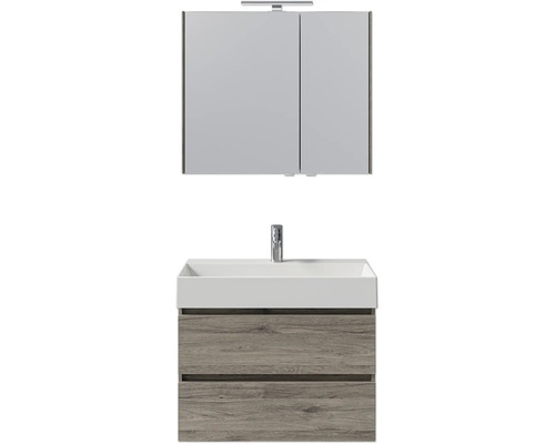 Badezimmer Waschtisch Kombination mit Spiegelschrank