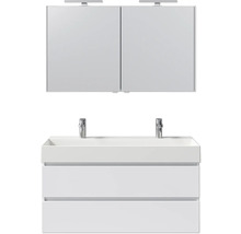 Waschtisch mit Unterschrank und Spiegelschrank für das Badezimmer