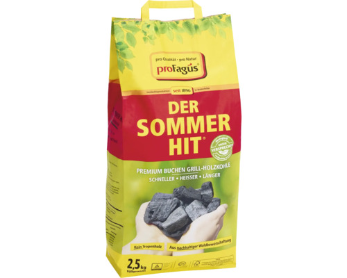 Grillkohle ProFagus Der Sommer Hit Premium Buche 2,5 kg