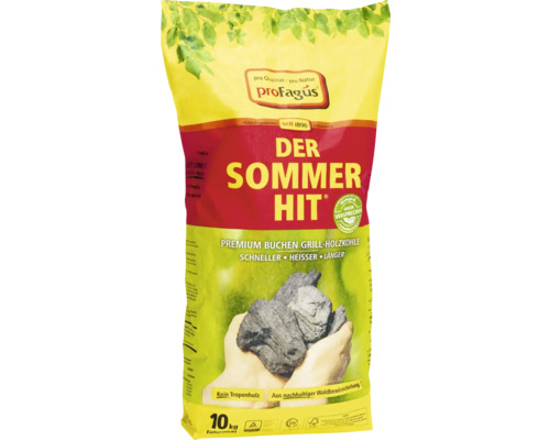 Grillkohle ProFagus Der Sommer Hit Premium Buche 10 kg