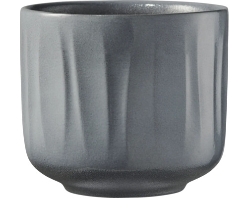 Übertopf Soendgen Bagua Keramik Ø 19 cm H 17 cm hellgrau lasur