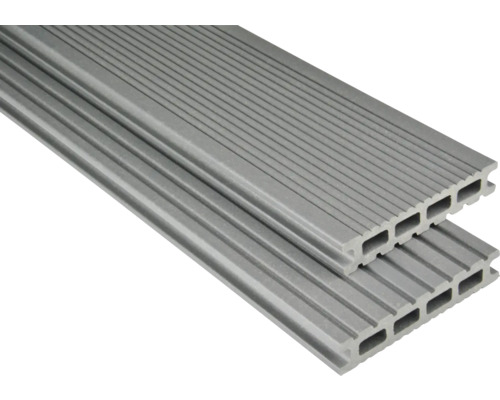 Konsta WPC Terrassendiele Futura grau mattiert 26x145 mm (Meterware ab 1000 mm bis max. 6000 mm)