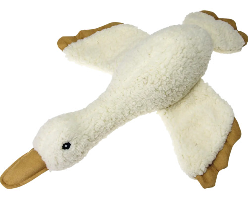 Plüschtier in Form einer Gans mit Flügeln