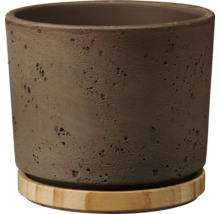 Blumentopf Soendgen Keramik Holz Ø 14 cm 14 x 14 x 13 cm grau
