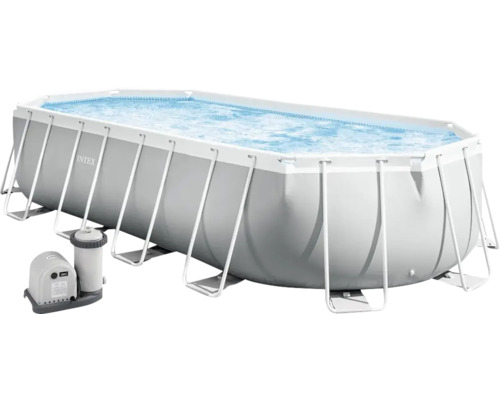 Rechteckiger Aufstellpool mit Filterpumpe