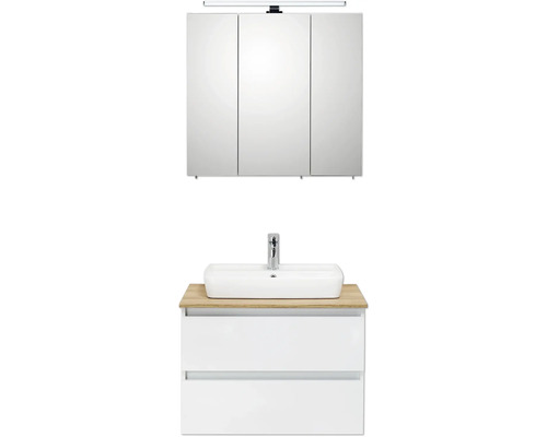 Waschtisch mit Unterschrank und Spiegelschrank für das Badezimmer