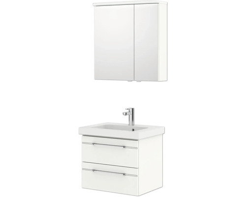 Waschtisch mit Unterschrank und Spiegelschrank für das Badezimmer