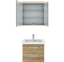 Waschtisch mit Unterschrank und Spiegelschrank für das Badezimmer