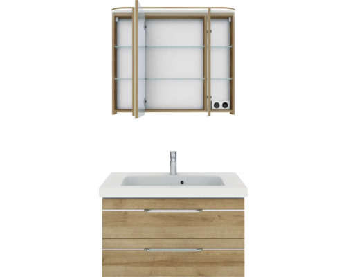 Waschtisch mit Unterschrank und Spiegelschrank für Badezimmer