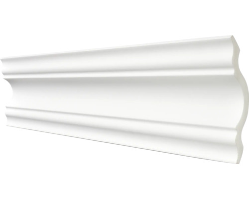 Weiße Zierleiste