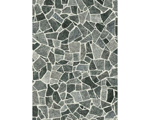 PVC-Boden Rubblestone Mosaik grau FB593 200 cm breit (Meterware)