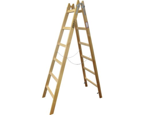 Sprossenstehleiter Holz 2x8 Stufen