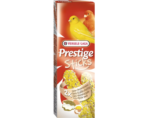 Vogelsnack VERSELE-LAGA Prestige Sticks mit Eier- und Austerschalen 2 x 30 g für Kanarien