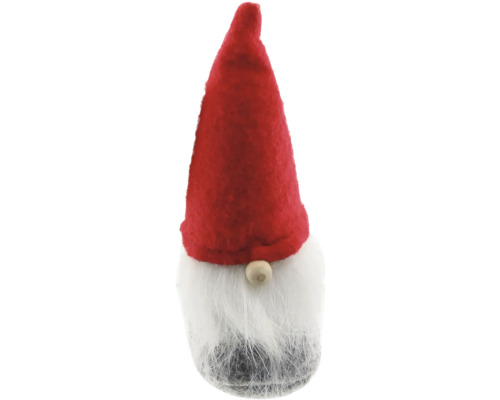 Weihnachtsdeko Wichtel 12 cm Filz rot grau